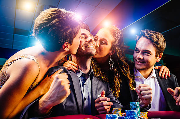 jingga 888 live-dealer studio with professional croupier at HD broadcast station